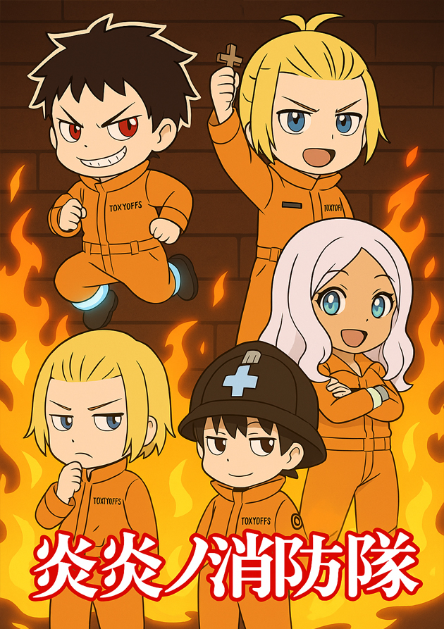 Постер Пламенная бригада пожарных: Мини-аниме